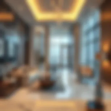 Interior Design of Al Baker Building Interior layout design highlighting modern amenities in the Al Baker Building