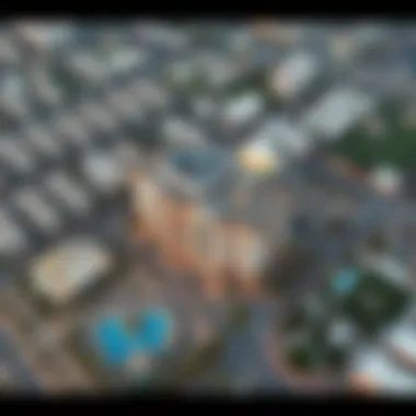 Aerial View Highlighting Al Reem Plaza and Amenities Aerial perspective of Al Reem Plaza with surrounding amenities