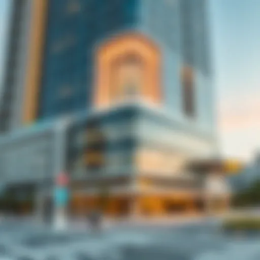 Architectural view of Al Reem Plaza showcasing its modern design