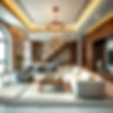 Luxurious interior design of a بيلا روز الممزر residence