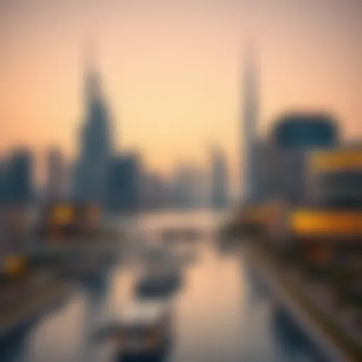 Dubai skyline showcasing luxury properties