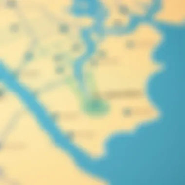 Map highlighting the strategic location of Al Qasimia within Sharjah