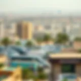 Panoramic view of Al Qasimia in Sharjah showcasing urban landscape