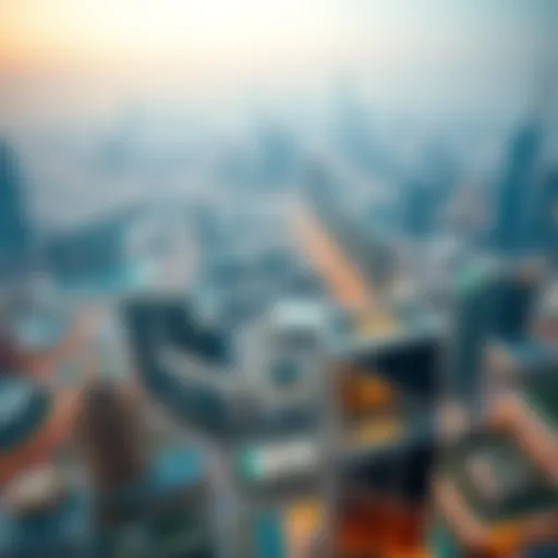Aerial view of Dubai's skyline showcasing modern architecture