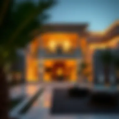 Opulent Living: Luxury Villas in Dubai Luxurious villa in Dubai showcasing opulent design