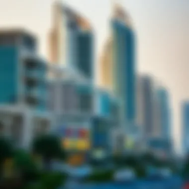 Dynamic Real Estate Market: Opportunities in Dubai A bustling Dubai real estate market with various properties