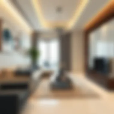 Trendy Interior Design in Emirates Hills Trendy interior design of a modern property in Emirates Hills