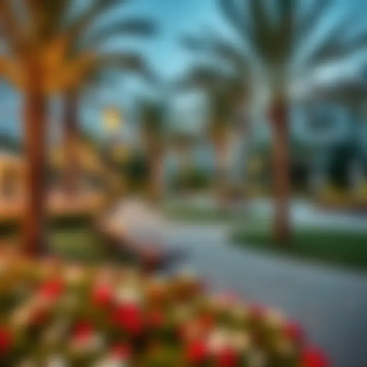 Vibrant community park in Dubai International City