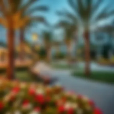 Community Park in Dubai International City Vibrant community park in Dubai International City