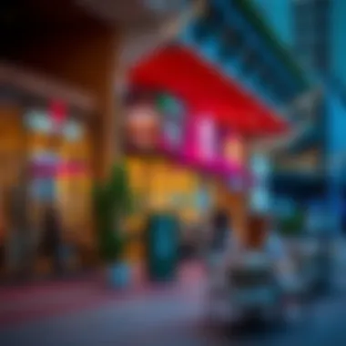 Local amenities highlighting shopping and dining options