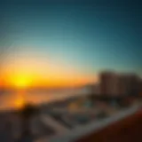 Stunning view of Qurm's coastline during sunset