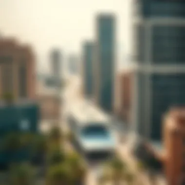 Dubai's Evolving Urban Landscape An urban landscape representing Dubai's evolving economy