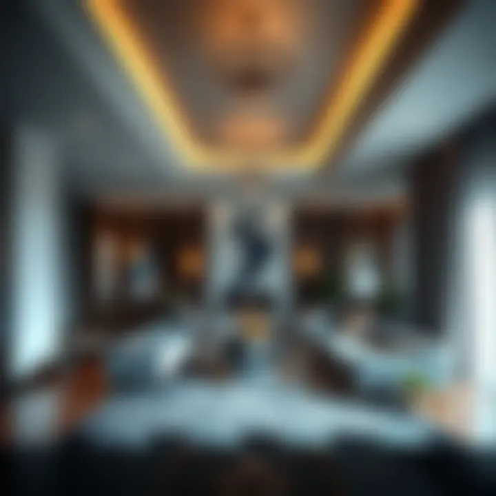 Luxurious interiors of a residence in Rem Hailz, highlighting upscale design