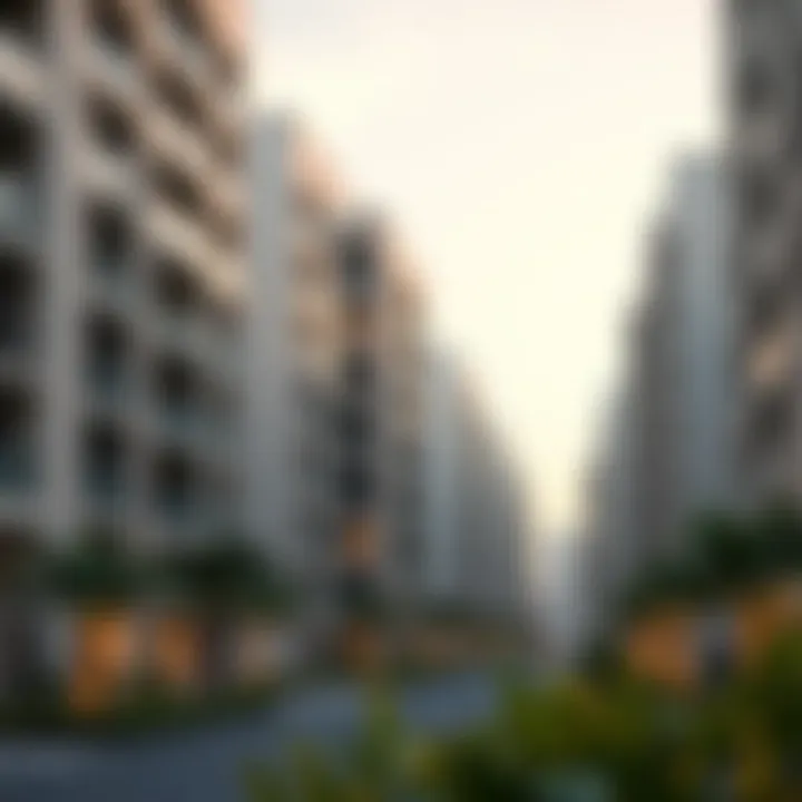 Modern residential buildings in Frij Al Murar