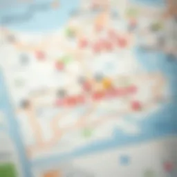 A detailed map highlighting Frij Al Murar postal codes