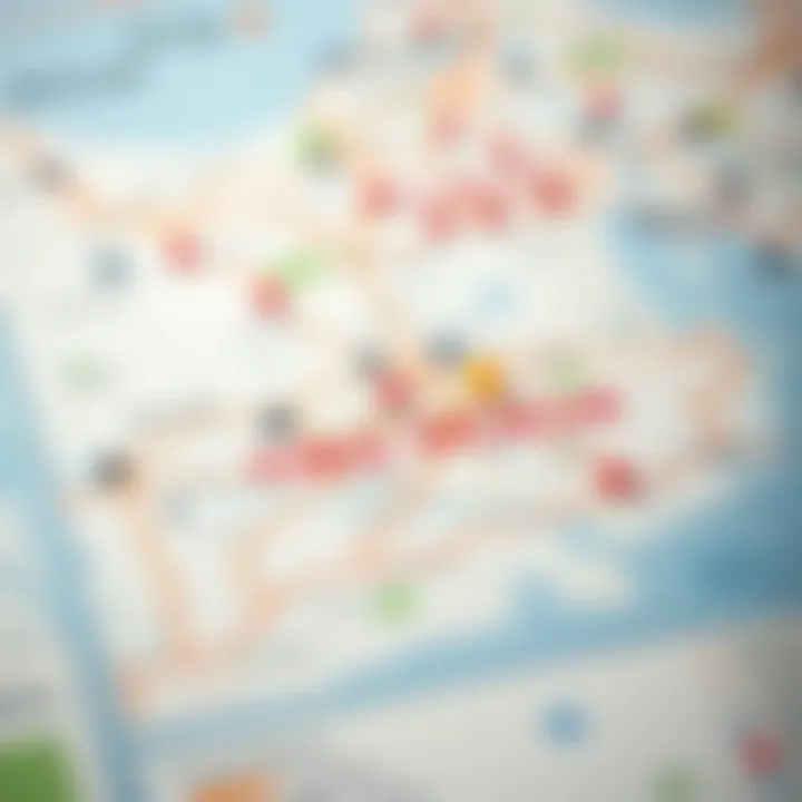 A detailed map highlighting Frij Al Murar postal codes