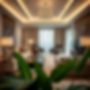 Modern interiors reflecting luxury living at Imtiaz Pearl House