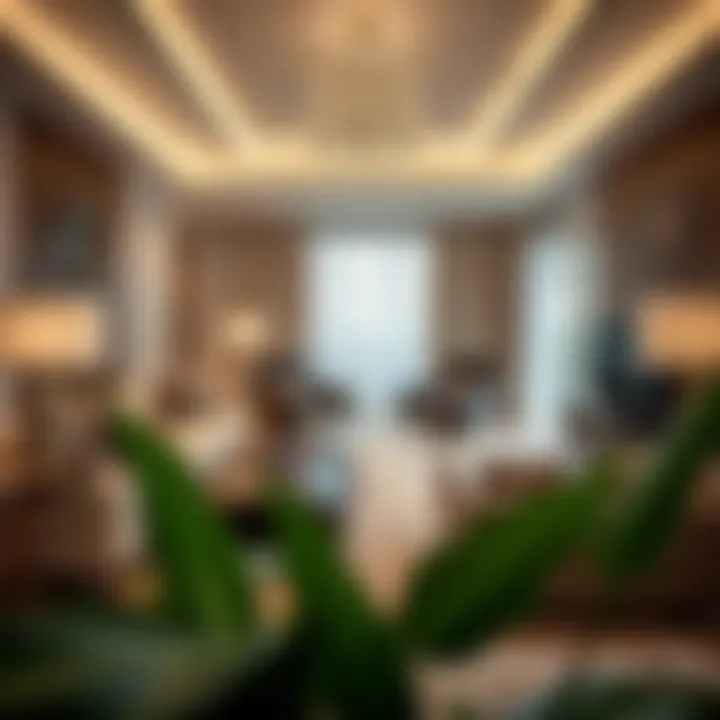 Modern interiors reflecting luxury living at Imtiaz Pearl House