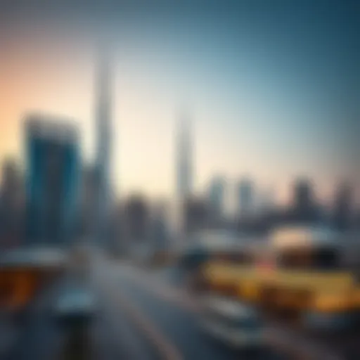 Skyline of Dubai showcasing luxury properties