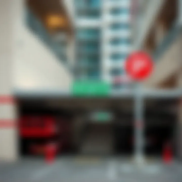 Accessible parking spaces at Dubai Marina Mall