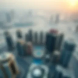 Aerial view of Dubai's skyline showcasing modern architecture