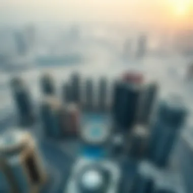 Aerial view of Dubai's skyline showcasing modern architecture