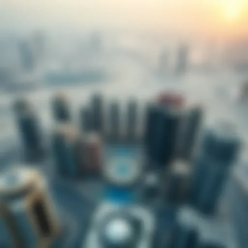 Aerial view of Dubai's skyline showcasing modern architecture