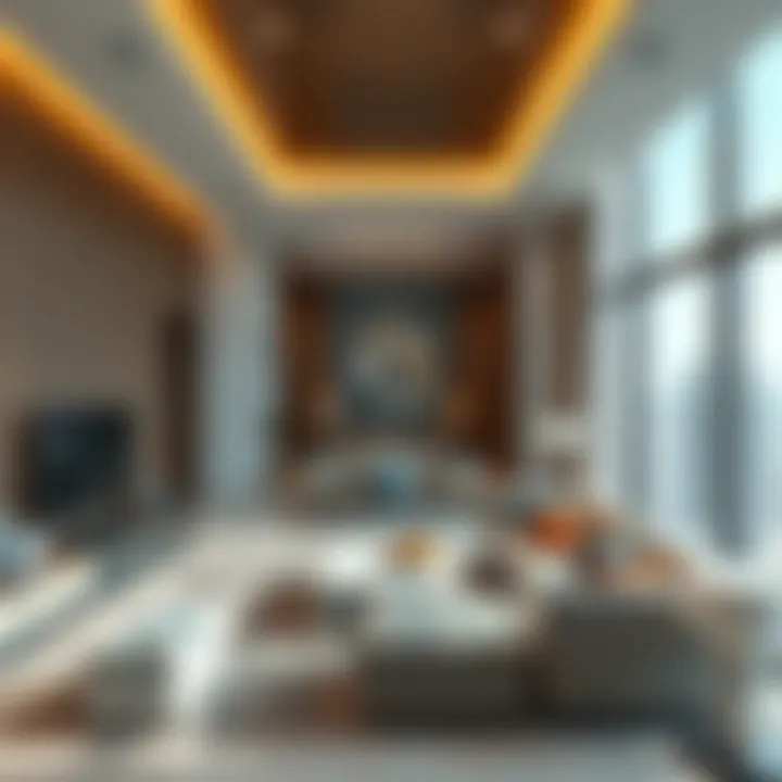 Interior of a luxury apartment in a new development