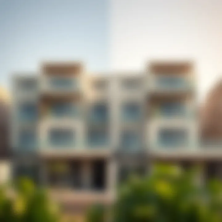 Before and after renovation comparison of a property