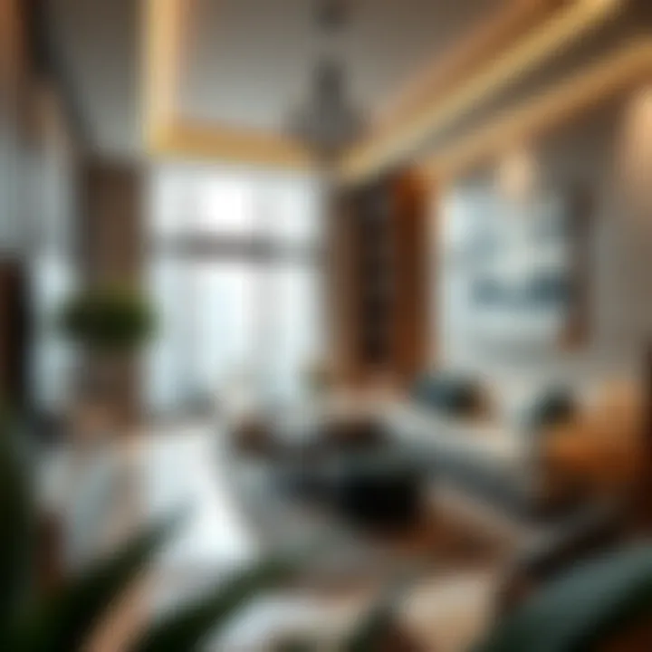 Luxurious interior renovation highlighting upscale living