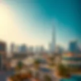 Skyline of Dubai showcasing real estate development
