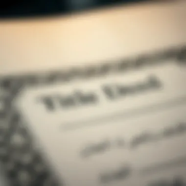 Close-Up of Title Deed Certificate Number Close-up of Title Deed Certificate Number