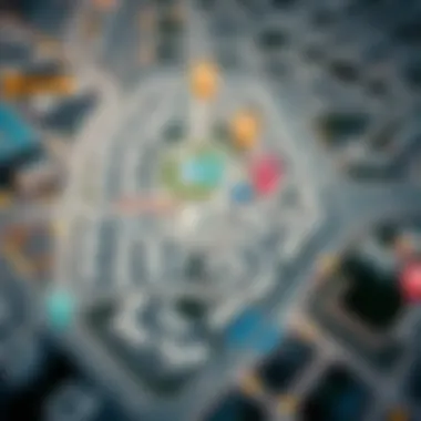 Map highlighting key amenities around Wasl Village