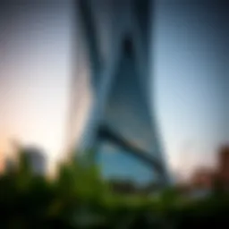 Stunning architectural view of XL Tower showcasing its modern design.